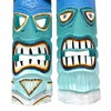 Set of 2 Blue & Green Ocean Tiki Masks –