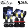 AUIMSOCO For Dodge Dakota Durango 2001-2003 LED Headlight 9007 +