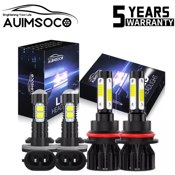 AUIMSOCO For Dodge Dakota Durango 2001-2003 LED Headlight 9007 +
