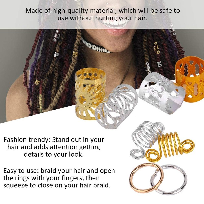 90 Piezas De Anillos De Trenza Para El Cabello, Accesorios