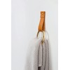 KEYAIIRA - Medium Leather Wall Hook, wall hanging strap towel