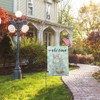 32inchs Garden Flag Stand, Removable Yard Flag Pole Outdoor Decor