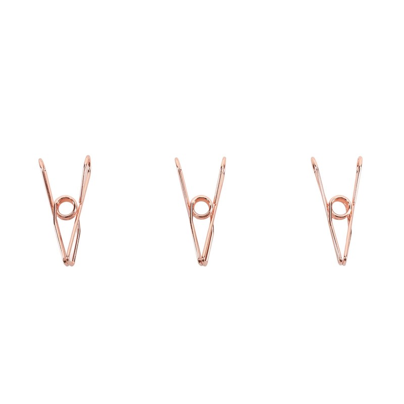 60pcs Wire Clothes Pins Antislip Creativity Metal Wire Hollow Out