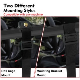 DING.PAI 4 Point Bucket Racing Harness With Padding Heavy Duty Buckle Upgraded 2 Inch Black Straps UTV Harness 4 point Universal Adjustable for Adults Easy Install (Black)