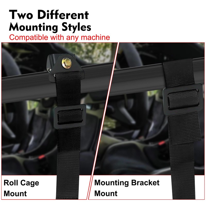 DING.PAI 4 Point Bucket Racing Harness With Padding Heavy Duty