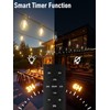 luckystyle 30FT Outdoor String Lights with Remote Control