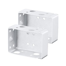 Amazleer 2PCS Blind Brackets, Venetian Blind Brackets for Top Fix, Durable POM Plastic Curtain Track Fittings, Box Mounting Brackets for Window Blinds, Roman Blind Accessories (2)