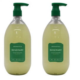 아로마티카 로즈마리 스칼프 스케일링 샴푸 1L + 1L 대용량 Aromatica Rosemary Scalp Scaling Shampoo 1L + 1L Large Size