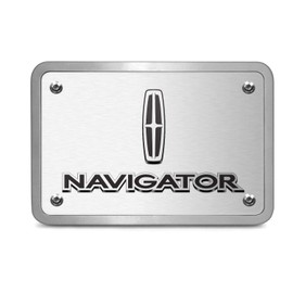 iPick Image Made for Lincoln Navigator 3D Logo Brushed 3/8" Thick Billet Aluminum 2" Tow Hitch Cover
