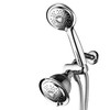 PowerSpa All-Chrome 7-Color LED Shower Head/Hand Held Shower High Pressure