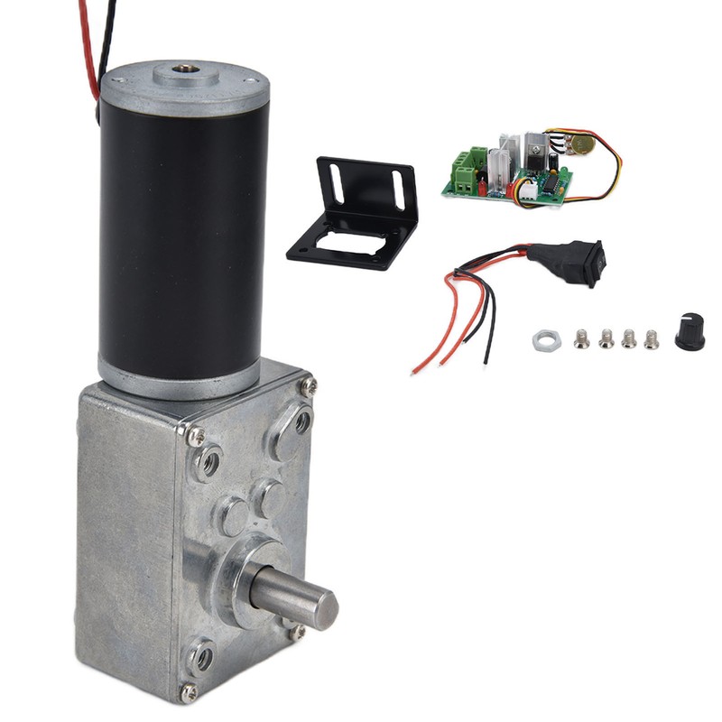 DC12V Geared Motor Turbo Worm Speed Reduction Machinery Accessories with
