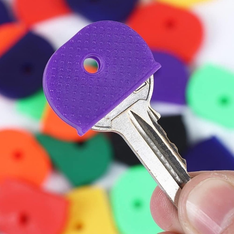 32Pcs Rubber Keycaps Silicone Key Identifier Caps Coloured Key Covers,Half