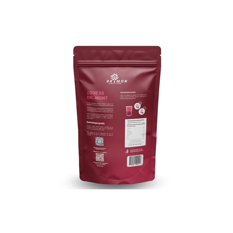 Suplemento Circulación Mon 600g Arginina Glicina Alimenticio Polvo Flexibilizar