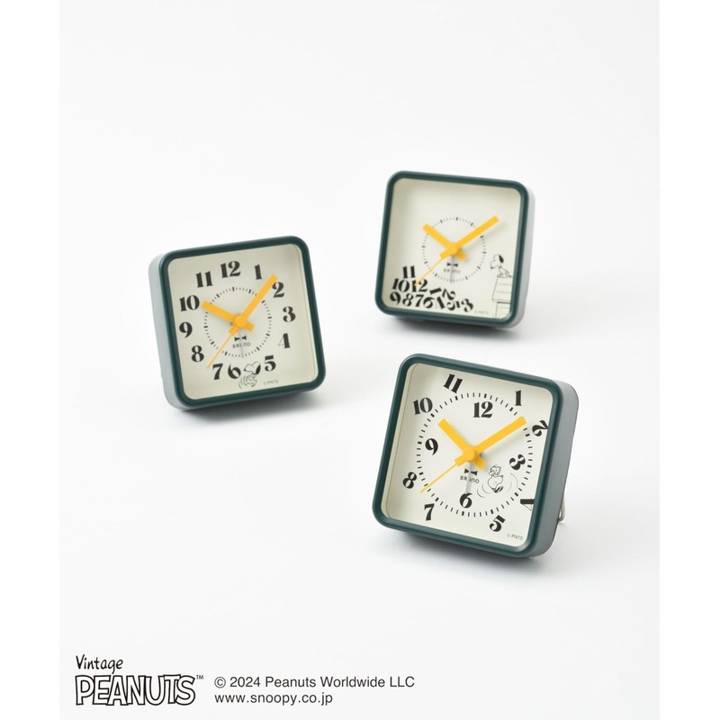 BRUNO PEANUTS BCA031-DR Comic Alarm Clock, Green Type, Other, No