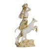 Goddess Artemis Diana Greek Statue Nature Moon Gold Tone Alabaster