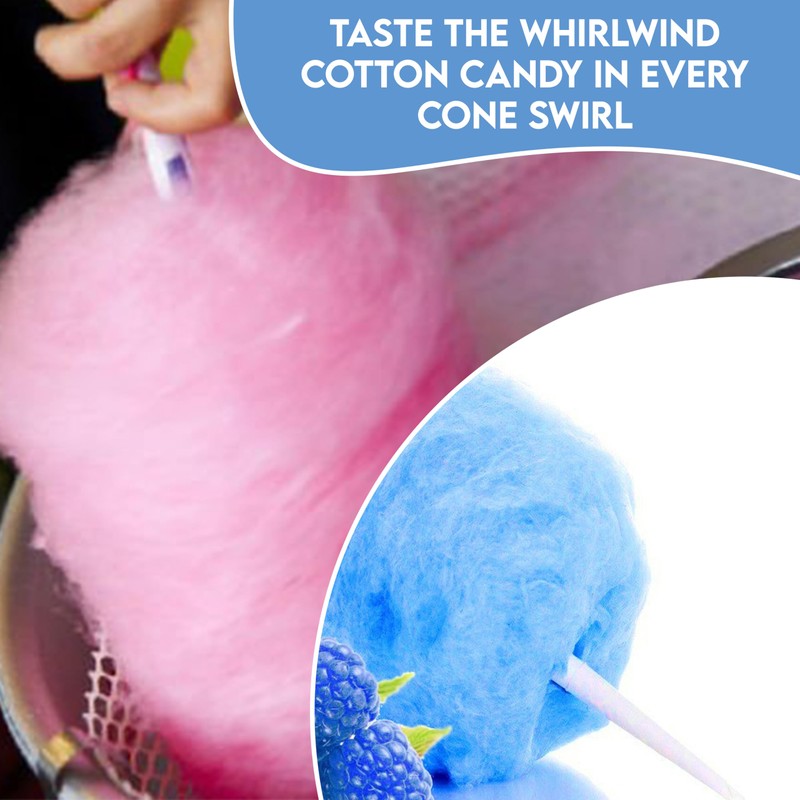 Plain Cotton Candy Cones - Package of 1,000