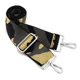 Silver Buckle Wide Shoulder Strap Adjustable Replacement Belt Crossbody Canvas Bag Handbag((5CM) Camouflage1)