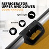 TonGass (2-Pack, Black RV Refrigerator Fridge Upper and Lower Door