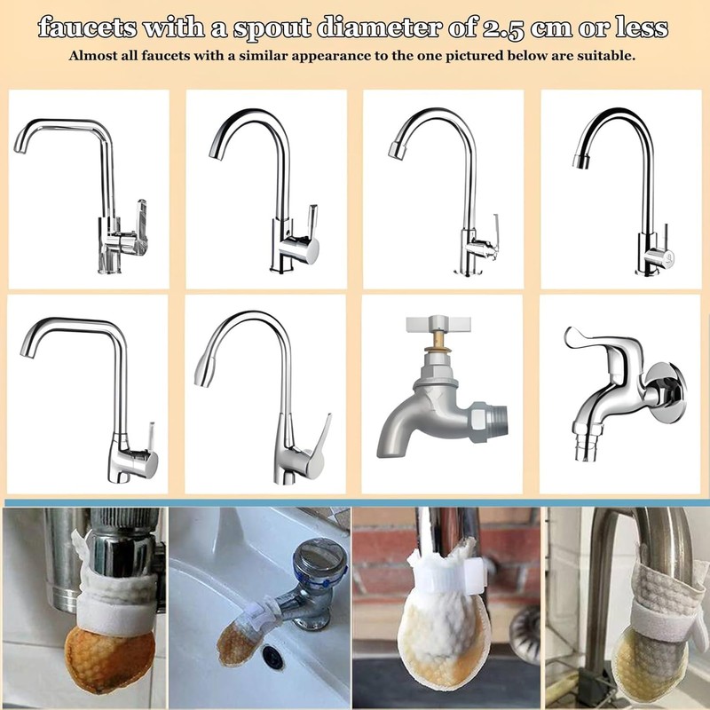 Faucet Filter Cotton Bag, 200Pcs Faucet Filter Bags For Kitchen