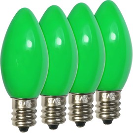 Brite Star 4Ct C9 Replacement Bulbs,Green