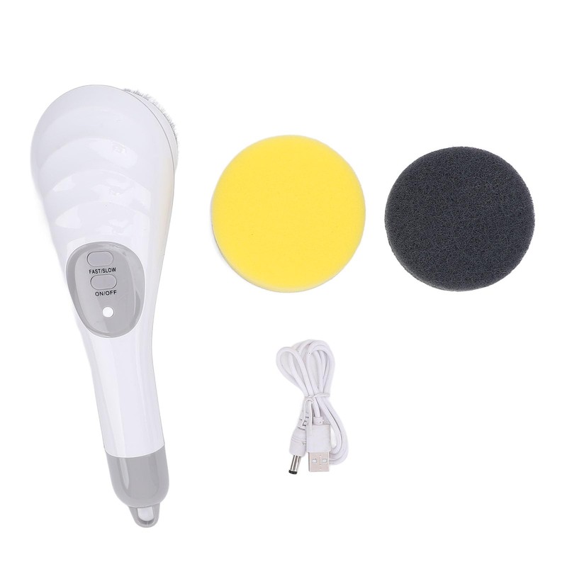 Handheld Cordless Electric Scrubber Kit, 2 Gears Brush for Efficient