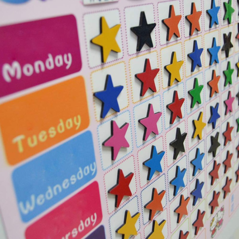 Fridge Magnets Pack of 35 Star Cool Magnets Cute Colourful