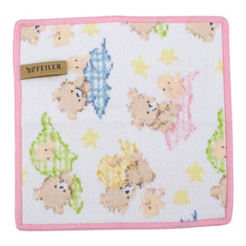 Feiler Hand Towel, 9.8 x 9.8 inches (25 x 25 cm), Wash Cloth, Ben & Fine/Candy Pink, Ben & FINE 134 Candy Pink, 40.04004.14715.6 Towel Handkerchief, Mini Towel, High Quality, Gift, Petite Gift