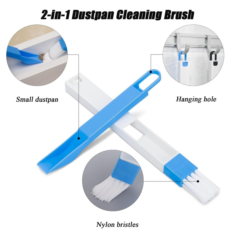 DuDuZui 11 Stk Hartborsten Eckenreinigungsbürste, 6 Farbenfroh Spaltreinigungsbürste, 3 Fensterbahnreinigungsbürsten,