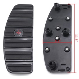 HTTMT- Black Skull Rider Footboard Insert Kit Traditional D Compatible with 87-15 TOURING 86-15 SOFTAIL [P/N: MT216-068-BK-XIN]