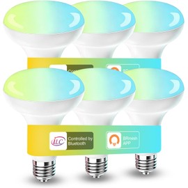 ILC BR30 - foco LED inteligente, compatible con dispositivo Echo requerido Alexa, (equivalente a 70 W) giratorio 2700K-6000K en interiores (6
