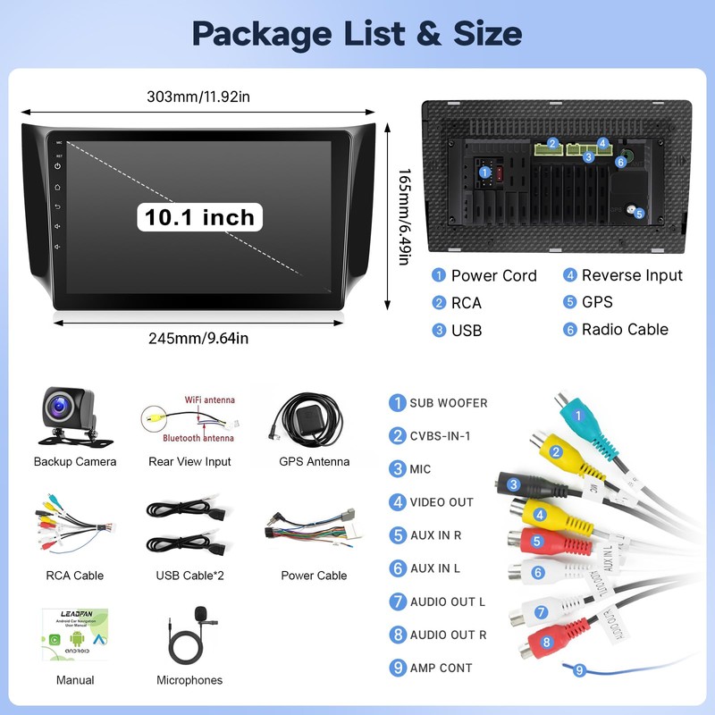 Leadfan Car Radio for Nissan Sentra 2013 2014 2015 2016