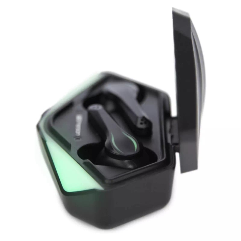 Emerson True Wireless Gaming Earbuds with Charging Case and Touchable