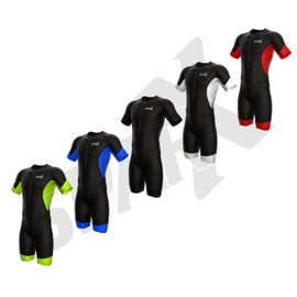 (X-Large, Black/Black) - Sparx Men's Elite Sleeved Triathlon Suit Short Sleeve Trisuit SpeedSuit Skinsuit Swim-Bike-Run