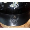 Tennessee Leather Lady Rider Black Dot Approved Motorcycle Helmet With