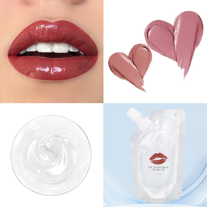 Lip Gloss Base DIY, 100ML Lip Oil Lipgloss Set Selber