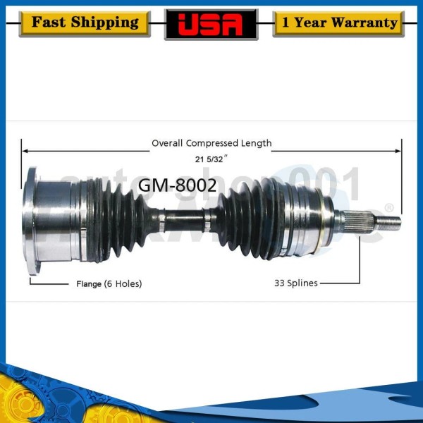 TrakMotive Front Right CV Axle Joint For GMC K2500 4WD
