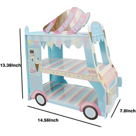 3-Layer Cupcake Rack, ice Cream Rack, car Display Rack, Bread Cupcake Rack, Truck Cupcake Rack, Children's Birthday Party Decoration