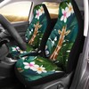 Bulopur Tropical Leaves Giraffe Printed Car Seat Covers Set for
