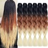 Xiaofeng Braiding Hair Extensions for Women 6 Packs 100g/Pack 24Inch