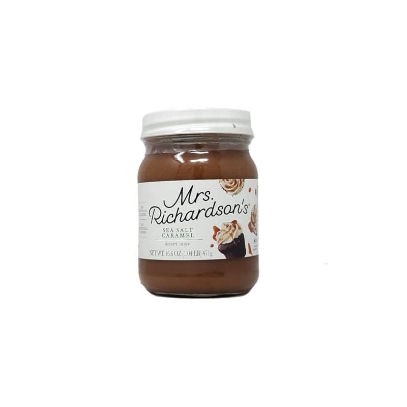 Dessert Sauce Mrs Richardson 16oz Jar (16oz, Sea Salt Caramel)