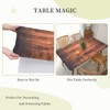 LKEZYOEL Picnic Table Cover for 4ft Table Aged Wooden Texture