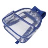 PVC Transparent Backpack Portable PVC Zipper Design High Capacity Clear