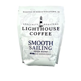 A New England Coffee, Roasted in North Kingstown, Rhode Island LIGHTHOUSE COFFEE Specialty Coffee SMOOTH SAILING House Blend,Medium Roast, Drip/12oz