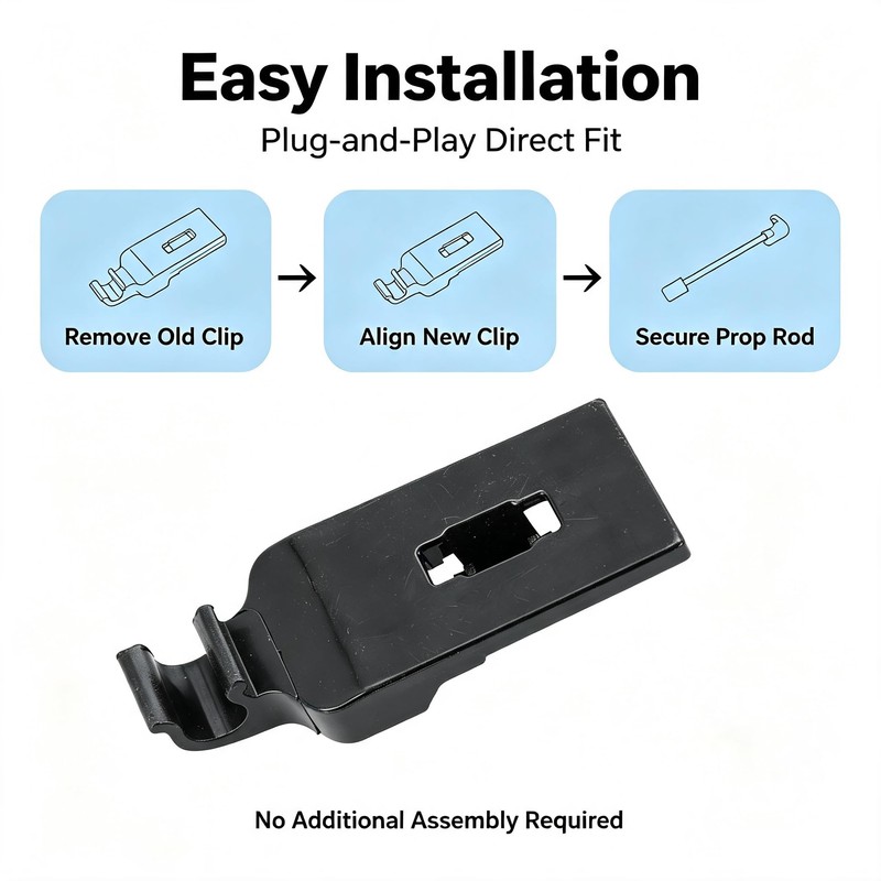 Hood Plastic Prop Rod Clamp Clip For Toyota Corolla 2014-2019