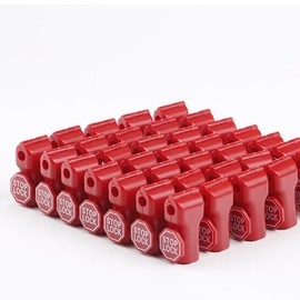 50pcs Red Retail Shop Security Display Hook Anti Sweep Theft Stop Lock 6mm