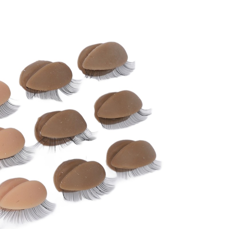 9 Pairs Replaced Eyelids Silicone Removable Eyelids with Lashes for