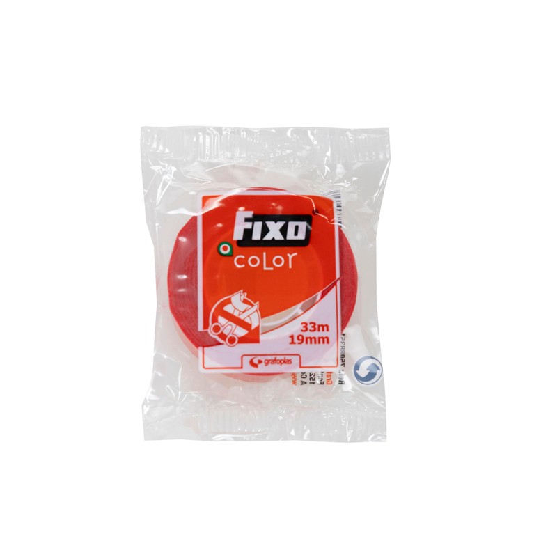 FIXO Colour 75088351 Red Tape 19mm x 33m Ideal for