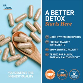 Dr. Tobias Lung Health, Lung Support Supplement with Vitamin C, Butterbur, Quercetin & Bromelain, Lung Cleanse & Detox Formula for Bronchial & Respiratory System, Non-GMO, 60 Capsules