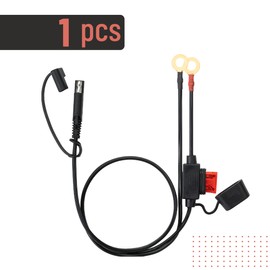 Bates- SAE Battery Connector, 2 FT, SAE to O Ring Terminal Harness, 2 Pin Battery Connector