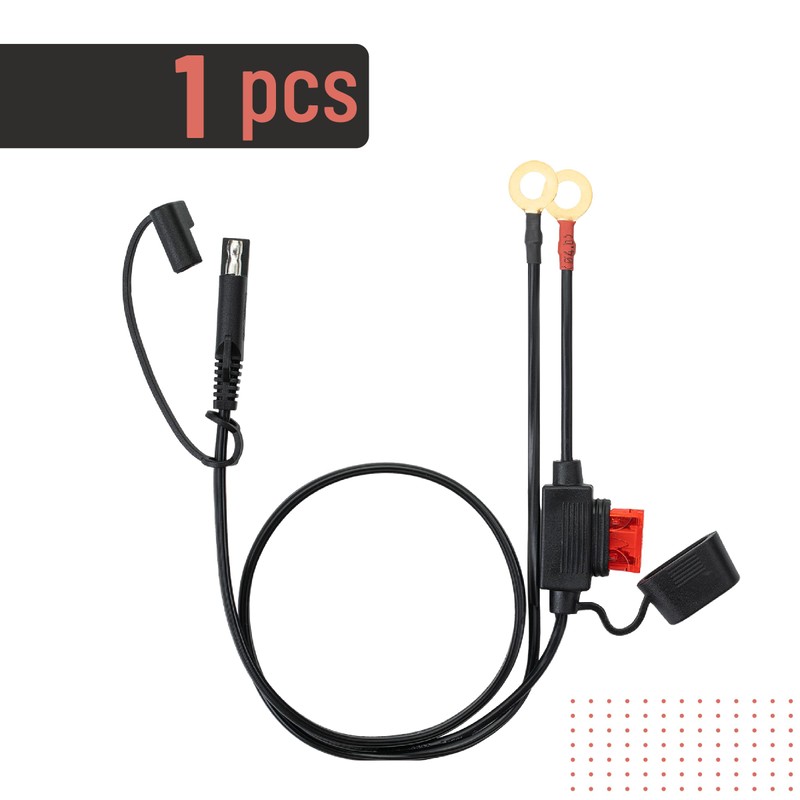 Bates- SAE Battery Connector, 2 FT, SAE to O Ring